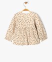 Blouse à manches longues à motifs tachetés bébé fille